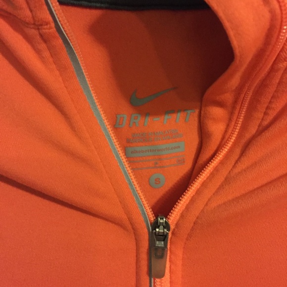 Orange Nike Quarter Zip Pullover - Picture 3 of 4